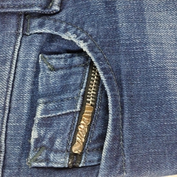 DIESEL ZIVY Blue Dark Wash Five Pocket Mid Rise Straight Leg Denim Jeans - Picture 2 of 15